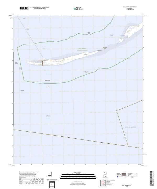 Ship Island, MS — USGS 7.5-minute topo (2025)