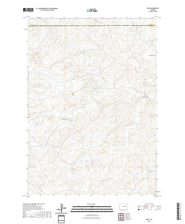 Ross, WY — USGS 7.5-minute topo (2021)