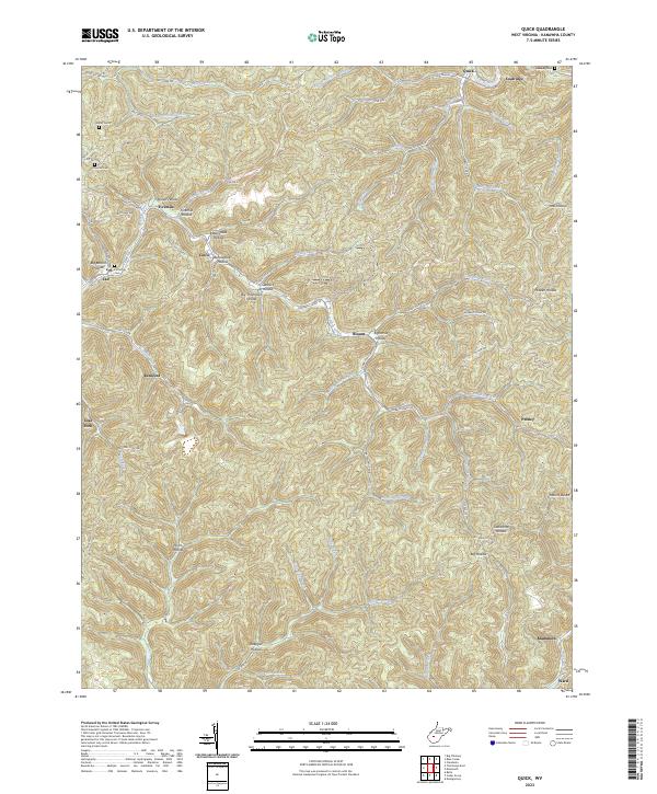 Quick, WV — USGS 7.5-minute topo (2023)
