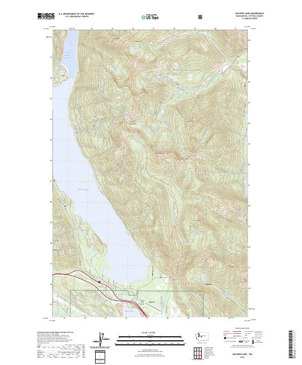 Kachess Lake, WA — USGS 7.5-minute topo (2023)