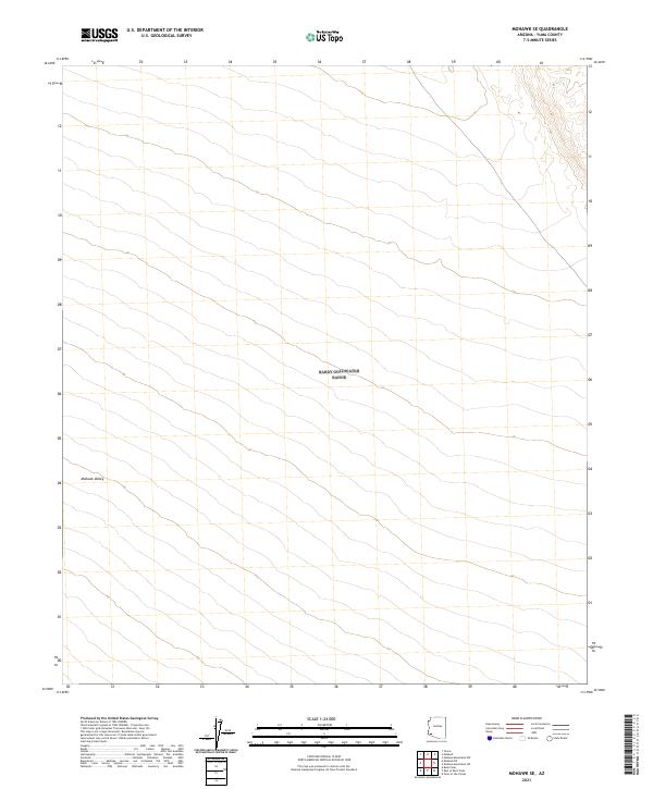 Mohawk SE, AZ — USGS 7.5-minute topo (2021)