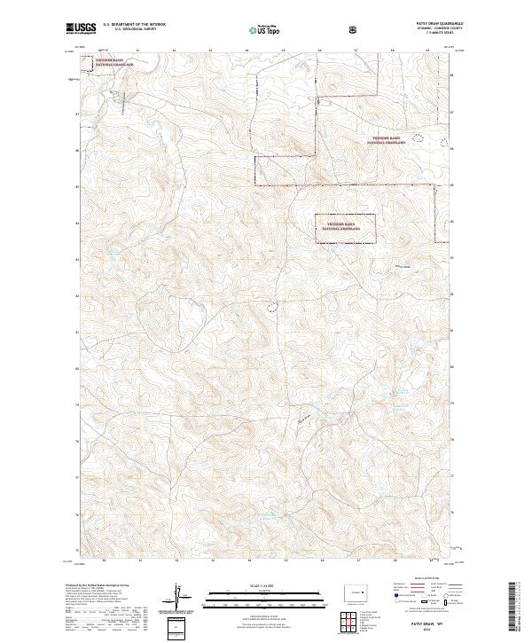 Patsy Draw, WY — USGS 7.5-minute topo (2021)