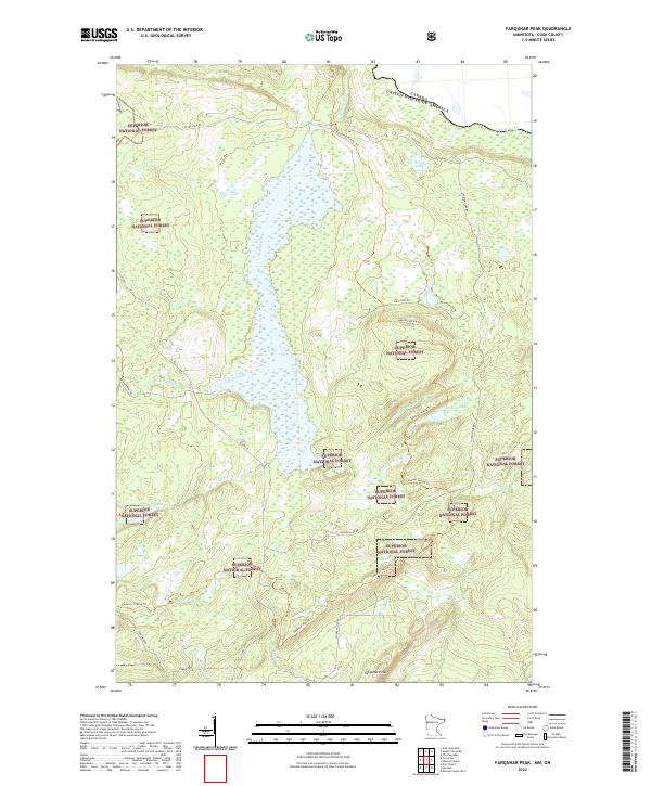 Farquhar Peak, MN-ON — USGS 7.5-minute topo (2022)