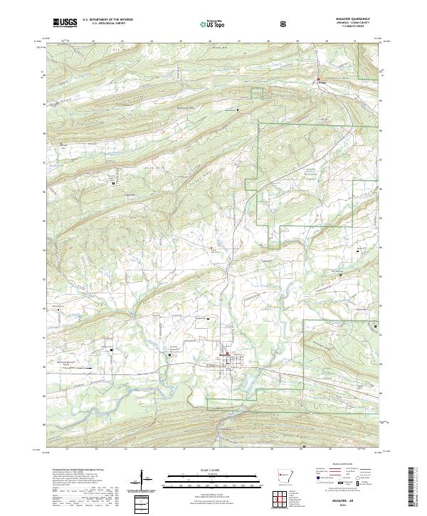 Magazine, AR — USGS 7.5-minute topo (2024)
