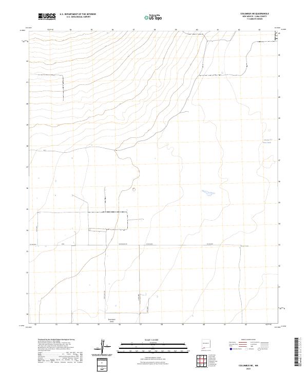 Columbus NE, NM — USGS 7.5-minute topo (2023)