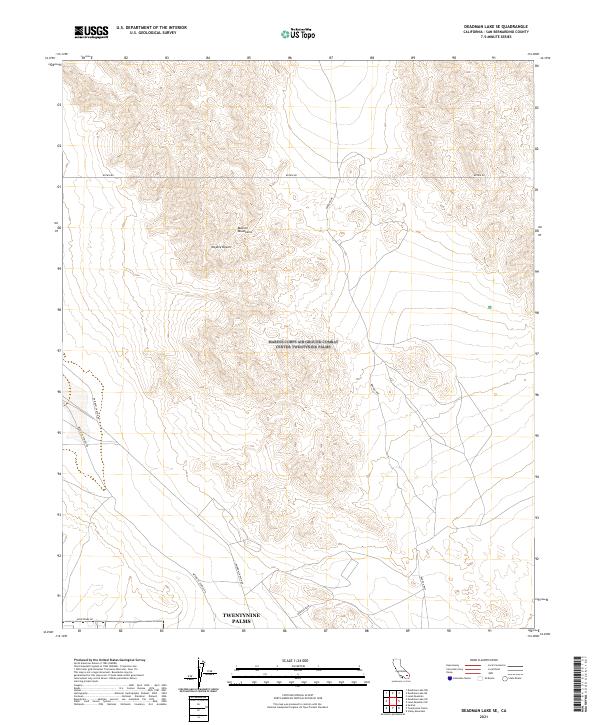 Deadman Lake SE, CA — USGS 7.5-minute topo (2021)