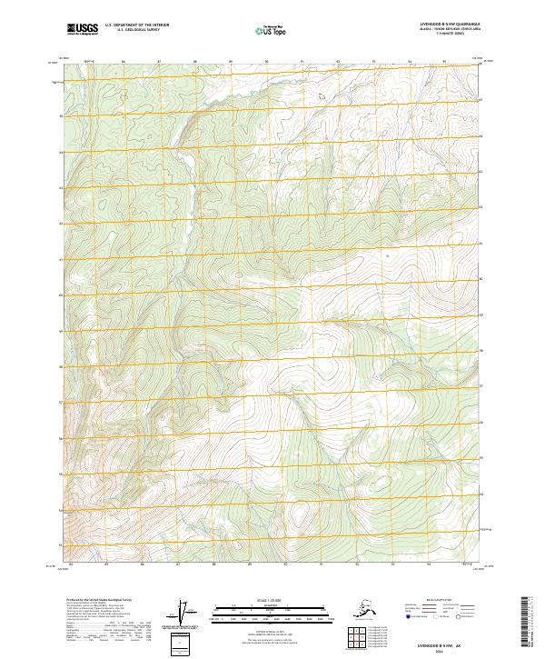 Livengood B-5 NW, AK — USGS 7.5-minute topo (2024)