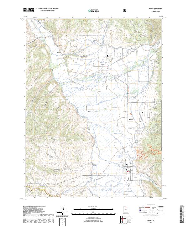 Kamas, UT — USGS 7.5-minute topo (2023)