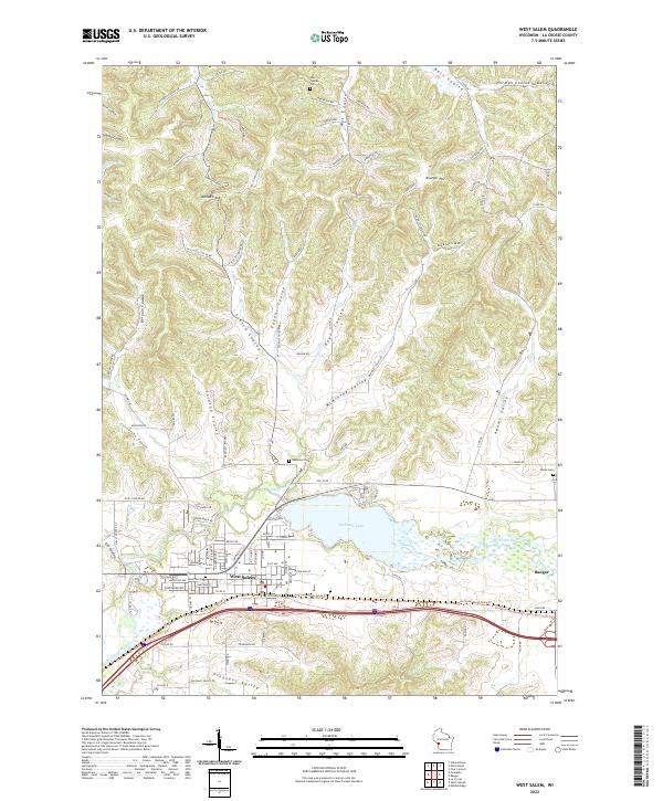 West Salem, WI — USGS 7.5-minute topo (2022)