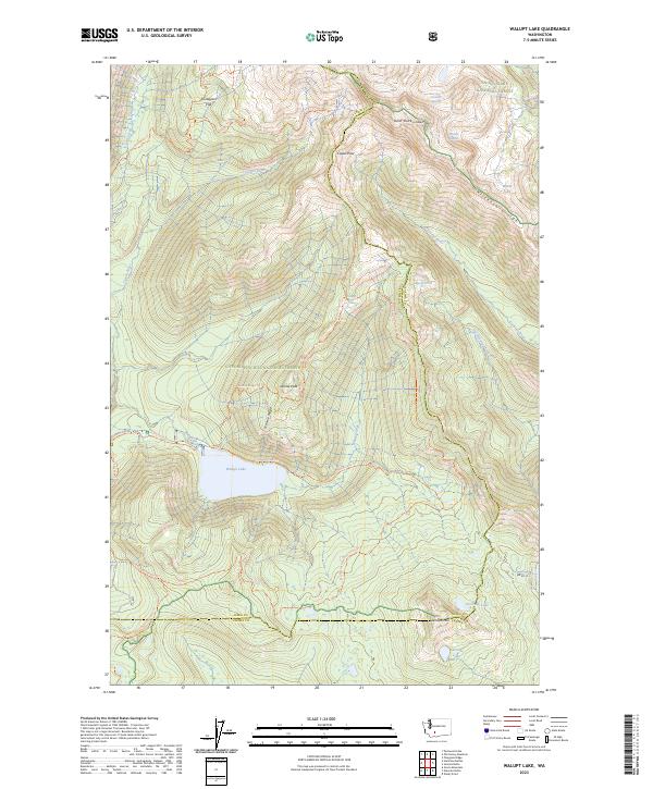 Walupt Lake, WA — USGS 7.5-minute topo (2023)