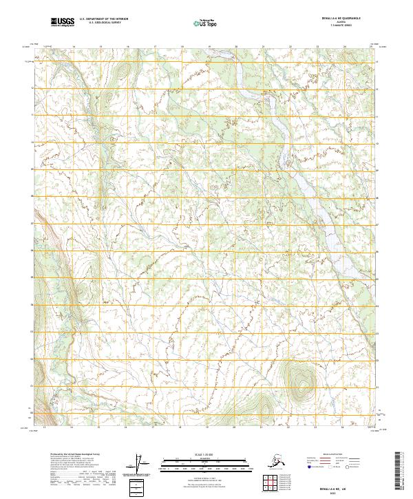 Denali A-6 NE, AK — USGS 7.5-minute topo (2023)