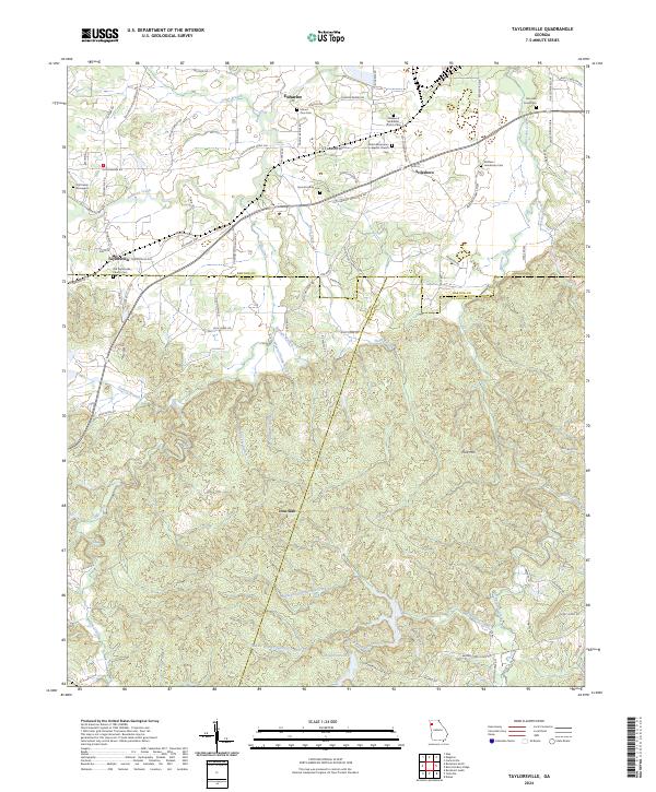 Taylorsville, GA — USGS 7.5-minute topo (2024)