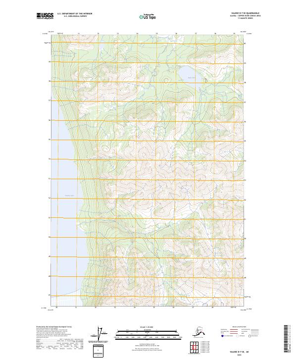 Valdez D-7 SE, AK — USGS 7.5-minute topo (2023)