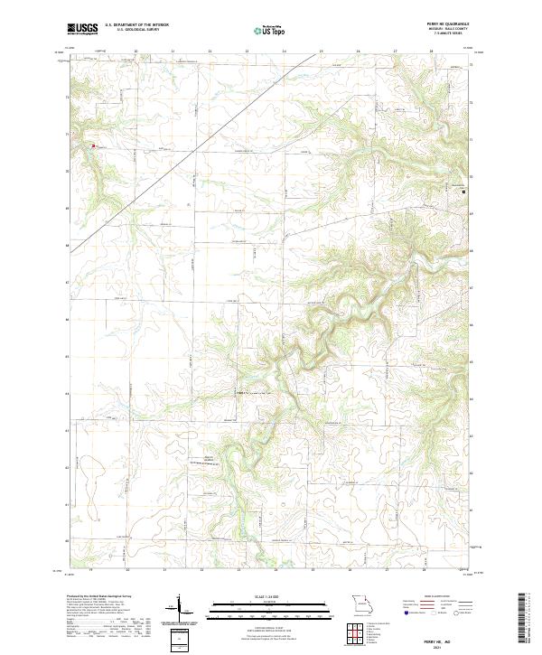 Perry NE, MO — USGS 7.5-minute topo (2021)