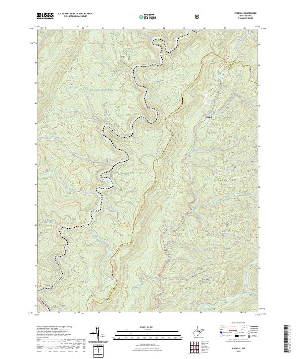 Wildell, WV — USGS 7.5-minute topo (2023)