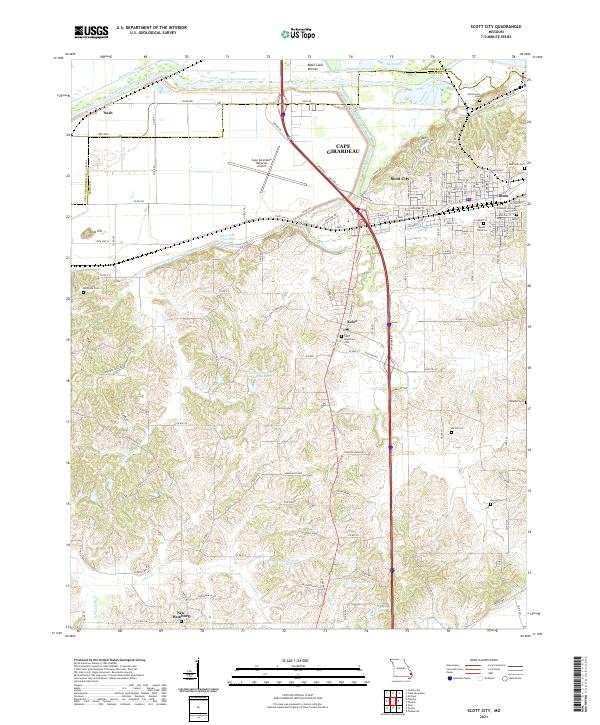 Scott City, MO — USGS 7.5-minute topo (2021)