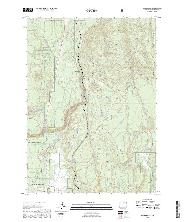 Soloman Butte, OR — USGS 7.5-minute topo (2023)