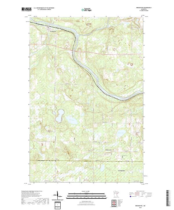 Brookston, MN — USGS 7.5-minute topo (2022)