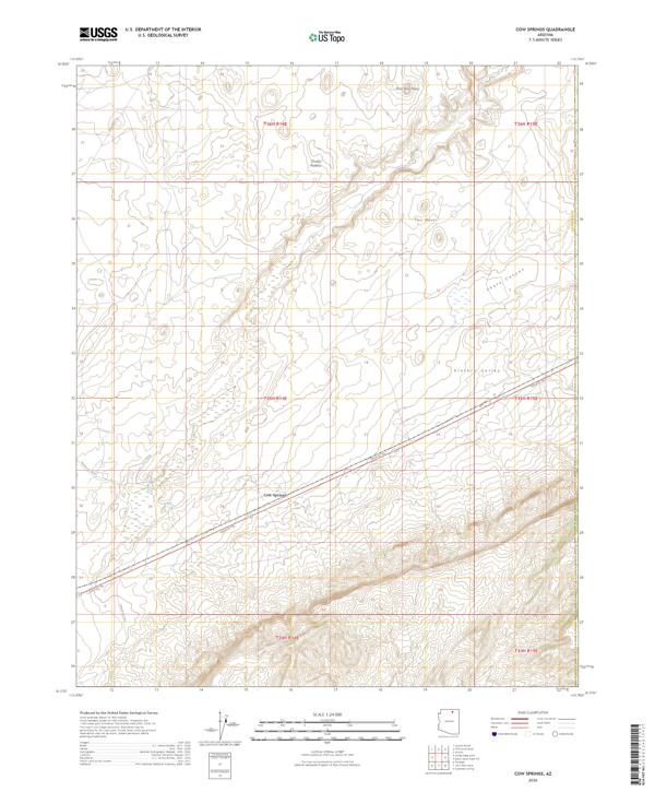 Cow Springs, AZ — USGS 7.5-minute topo (2026)
