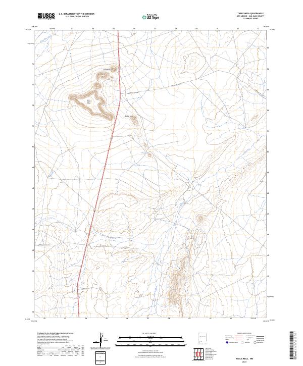 Table Mesa, NM — USGS 7.5-minute topo (2023)