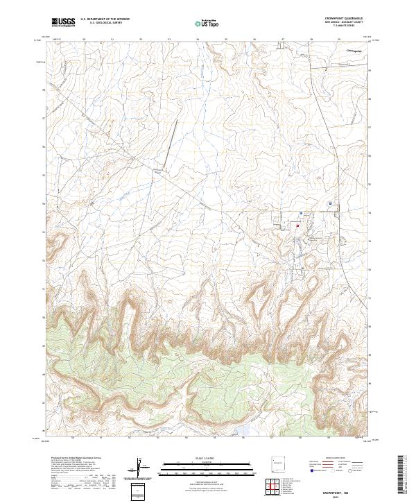 Crownpoint, NM — USGS 7.5-minute topo (2023)