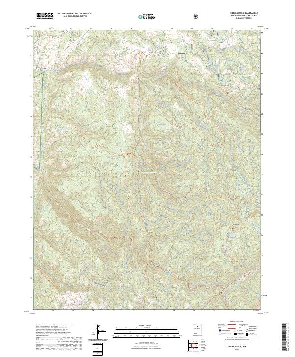 Sierra Mosca, NM — USGS 7.5-minute topo (2023)