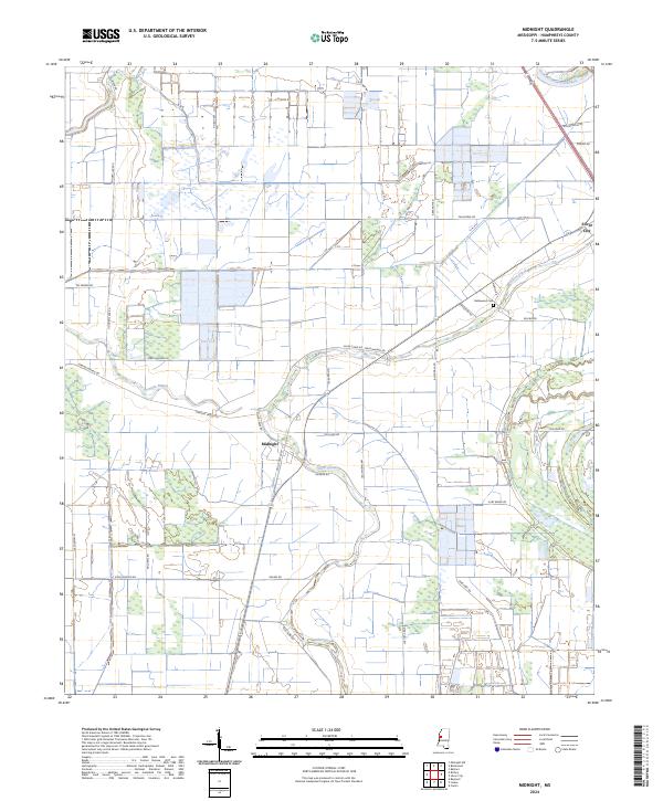 Midnight, MS — USGS 7.5-minute topo (2024)