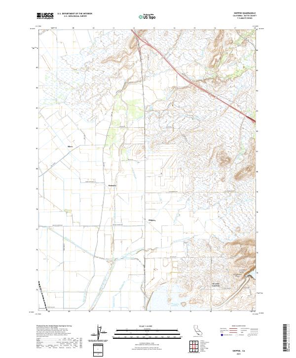 Shippee, CA — USGS 7.5-minute topo (2021)
