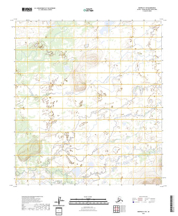 Medfra B-1 SW, AK — USGS 7.5-minute topo (2024)