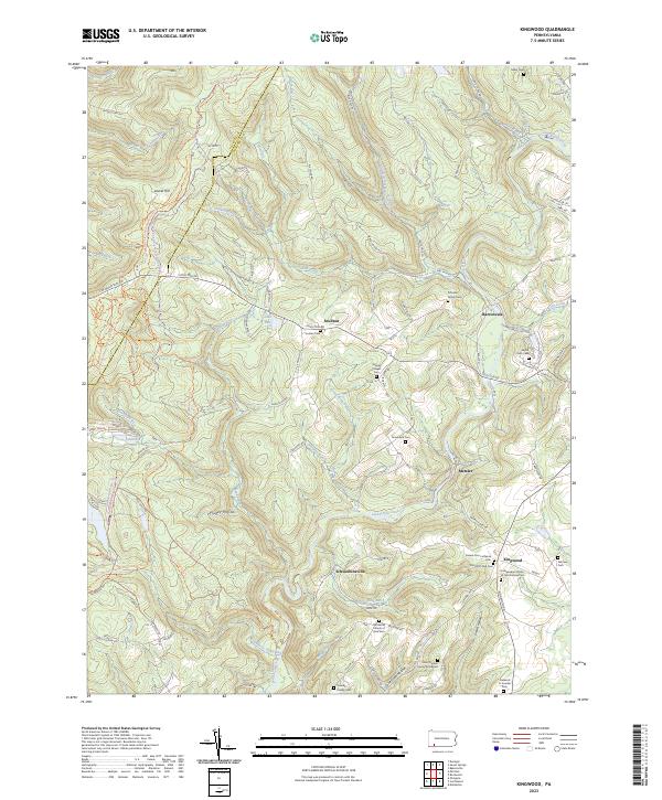 Kingwood, PA — USGS 7.5-minute topo (2023)