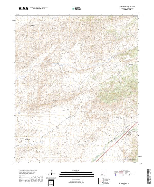 Cat Mountain, NM — USGS 7.5-minute topo (2023)