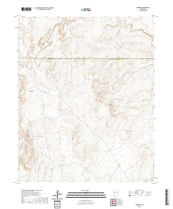 Herrera, NM — USGS 7.5-minute topo (2023)