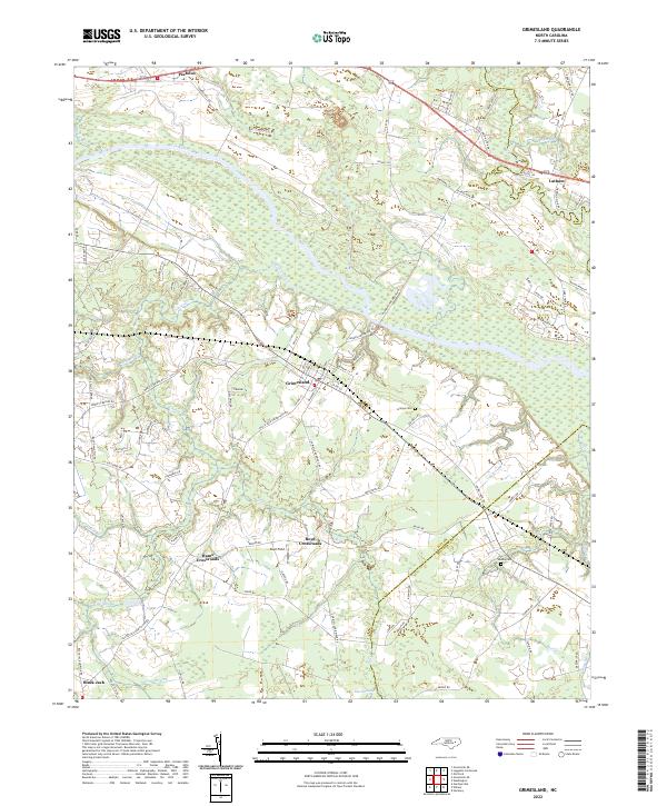Grimesland, NC — USGS 7.5-minute topo (2022)
