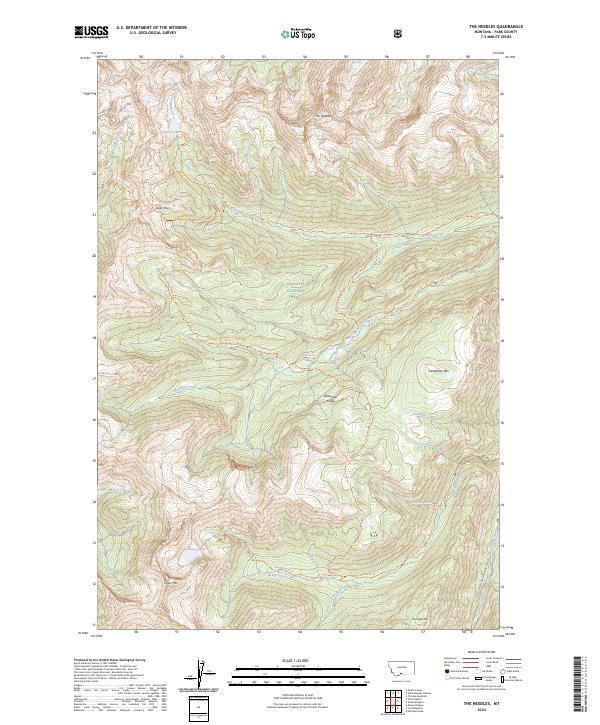 The Needles, MT — USGS 7.5-minute topo (2024)