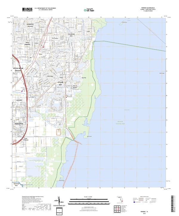 Perrine, FL — USGS 7.5-minute topo (2024)