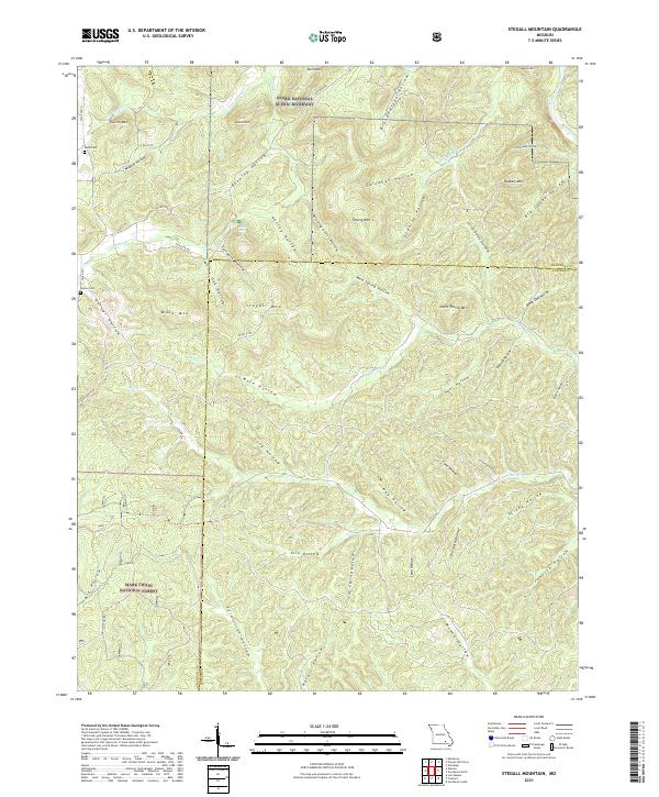 Stegall Mountain, MO — USGS 7.5-minute topo (2021)