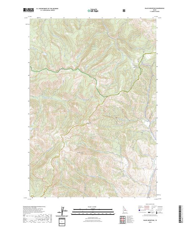 Black Mountain, ID — USGS 7.5-minute topo (2024)