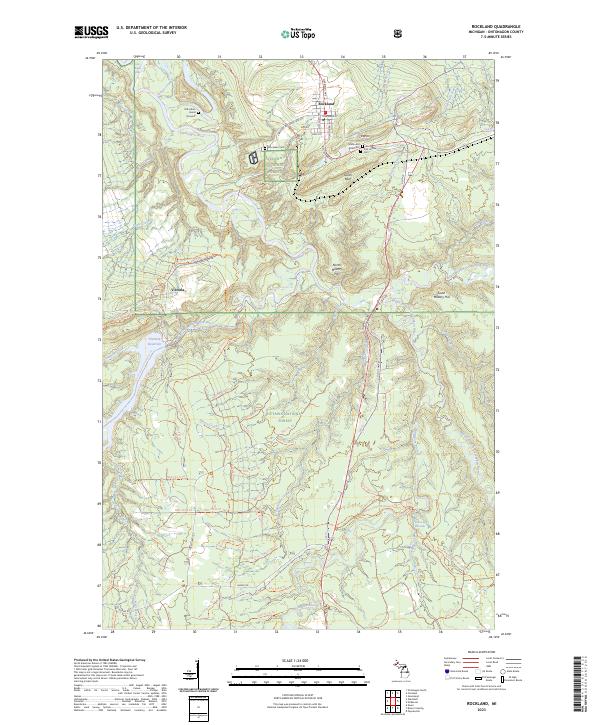Rockland, MI — USGS 7.5-minute topo (2023)