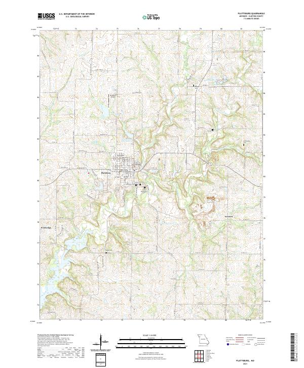 Plattsburg, MO — USGS 7.5-minute topo (2021)