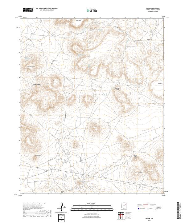 Dilkon, AZ — USGS 7.5-minute topo (2021)