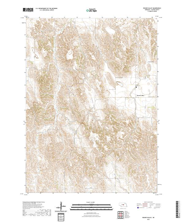 Round Valley, NE — USGS 7.5-minute topo (2021)