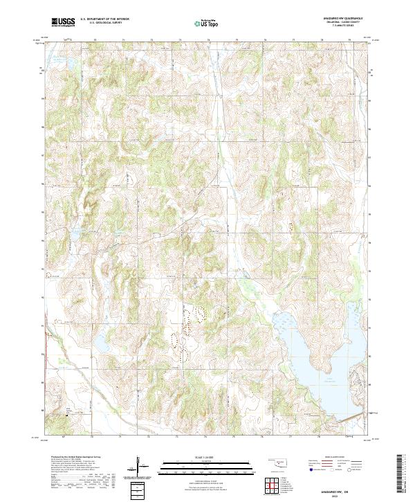 Anadarko NW, OK — USGS 7.5-minute topo (2022)
