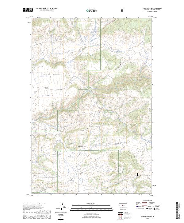 Sheep Mountain, MT — USGS 7.5-minute topo (2024)