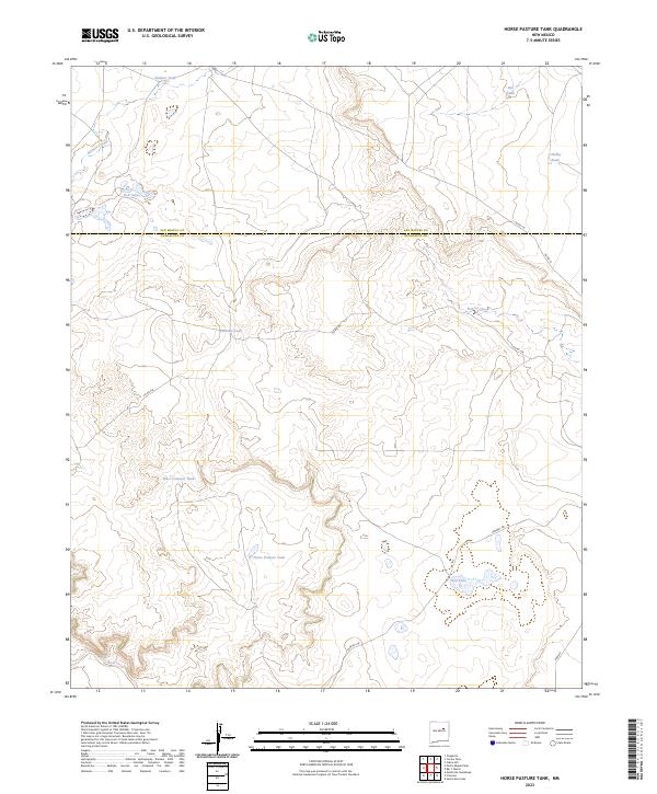 Horse Pasture Tank, NM — USGS 7.5-minute topo (2023)