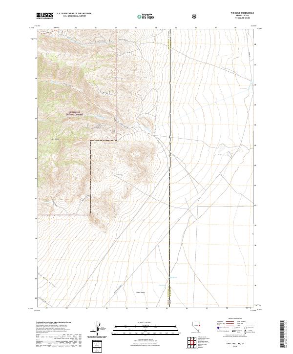The Cove, NV-UT — USGS 7.5-minute topo (2021)