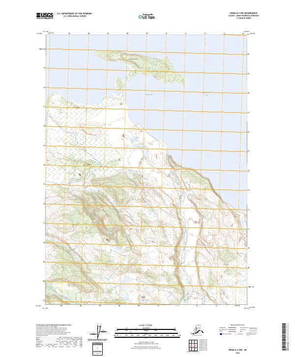 Kenai A-3 NW, AK — USGS 7.5-minute topo (2024)