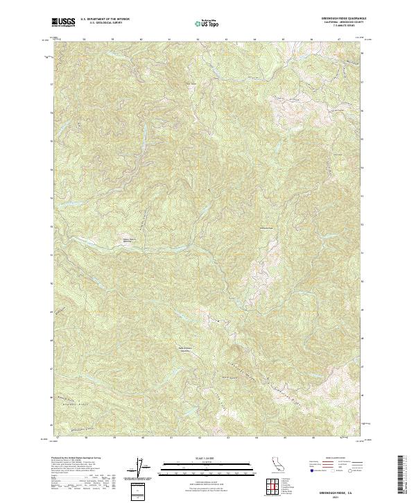 Greenough Ridge, CA — USGS 7.5-minute topo (2021)