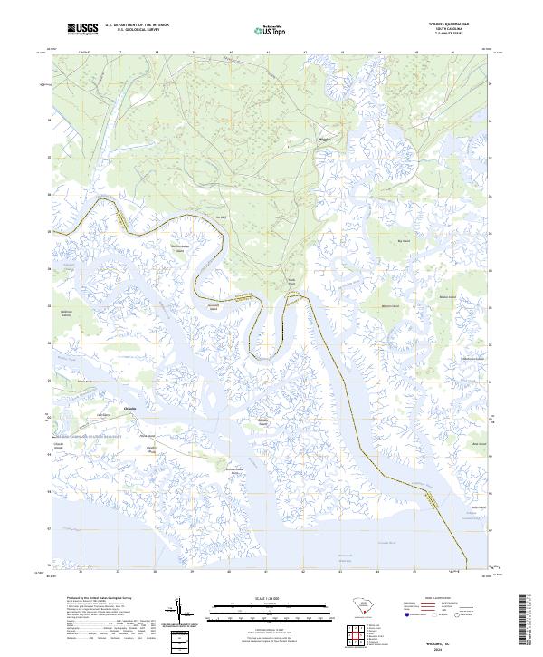 Wiggins, SC — USGS 7.5-minute topo (2024)