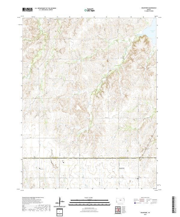 Crawford, KS — USGS 7.5-minute topo (2022)