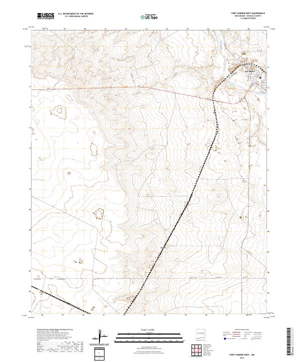 Fort Sumner West, NM — USGS 7.5-minute topo (2023)